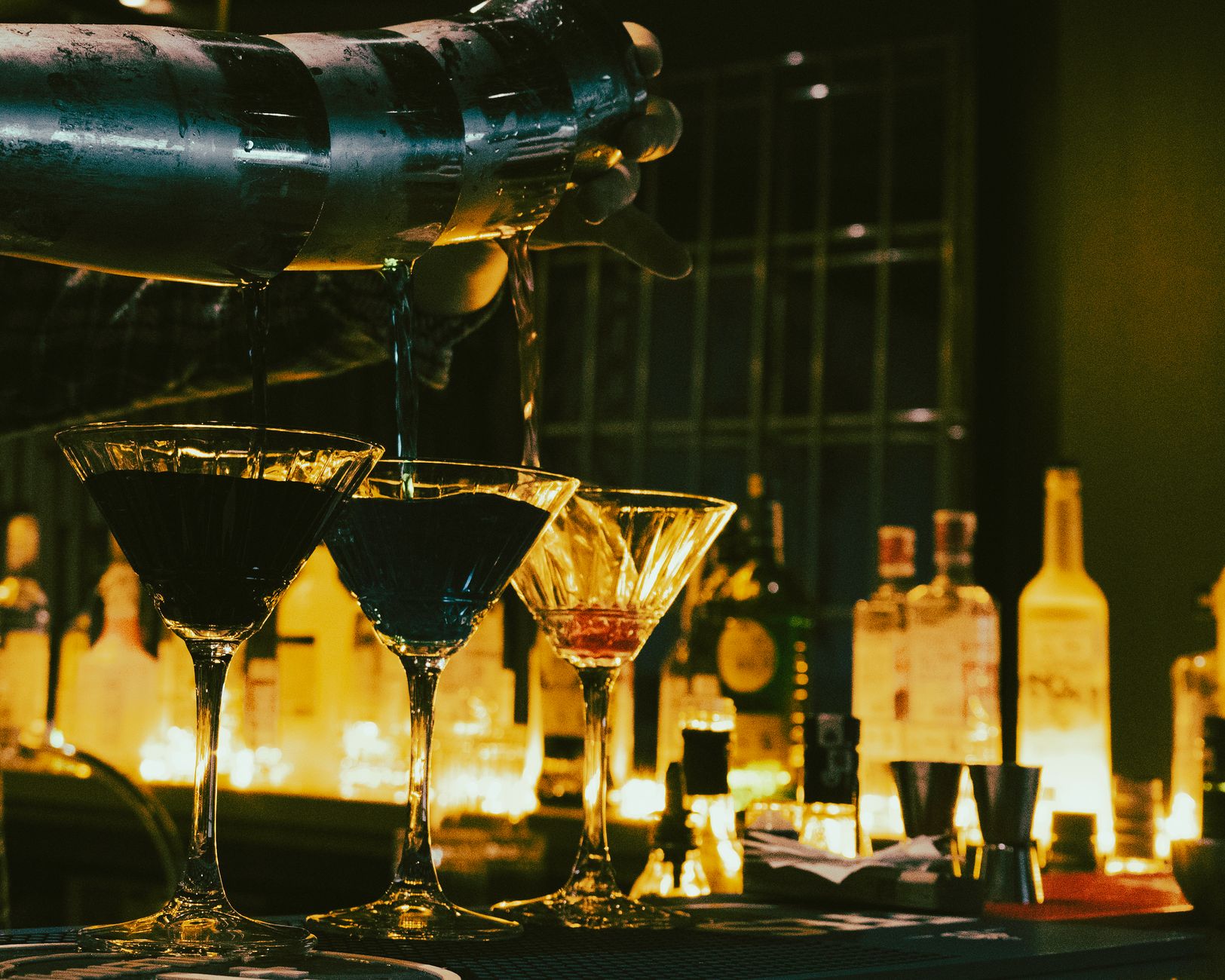 Behind the bar